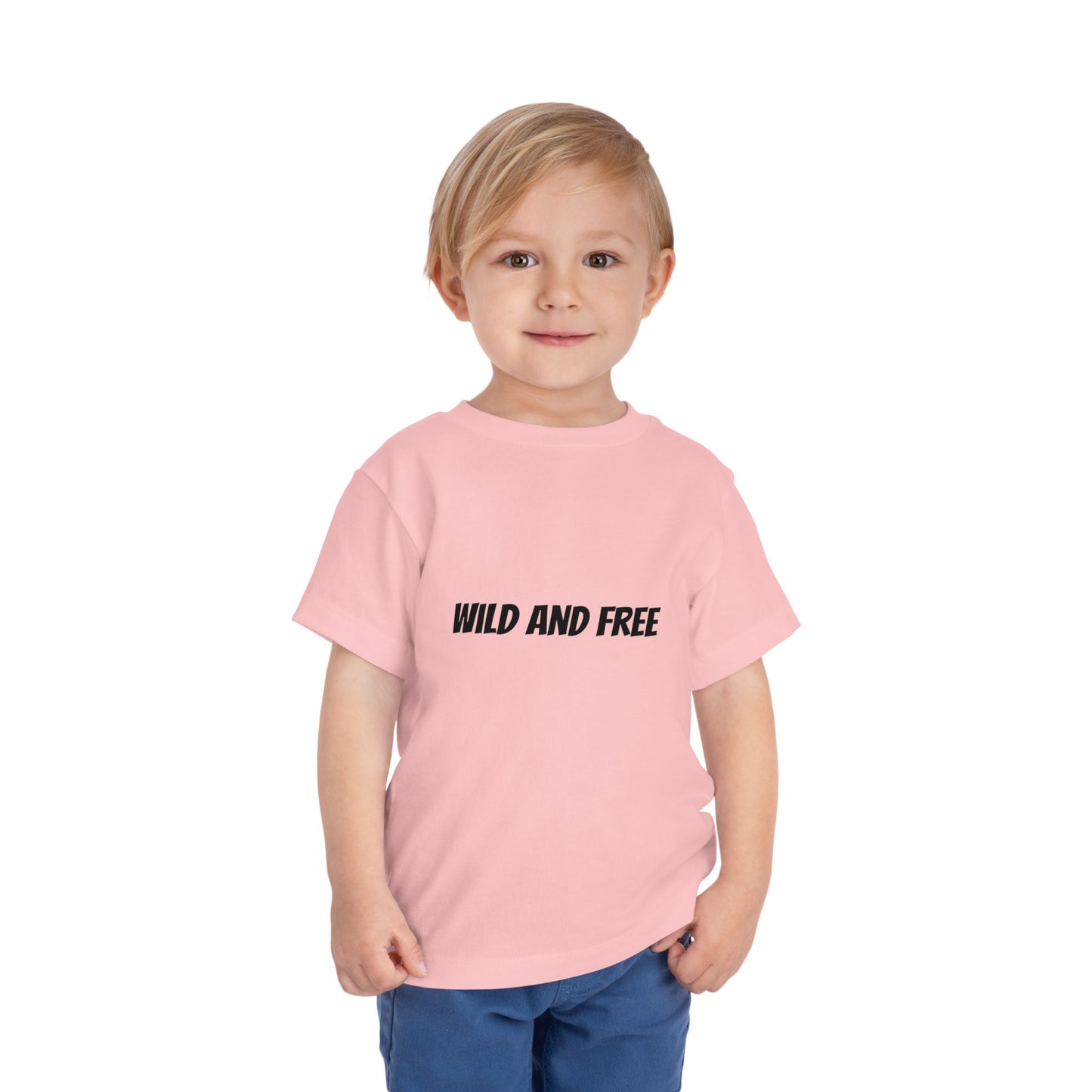 Wild and Free Toddler Tee Pink