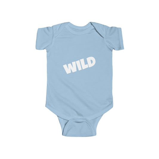 Infant Bodysuit - Adorable Wild Child Onesie in Baby Blue