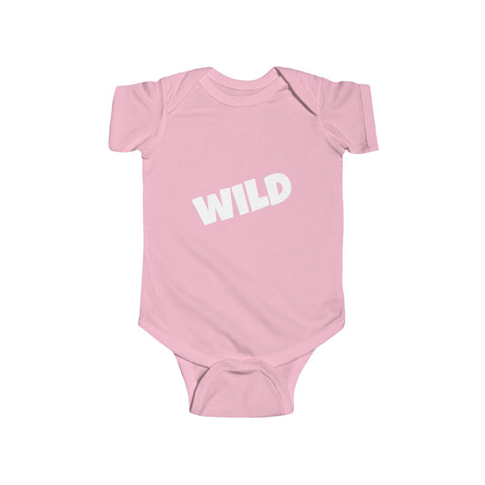 Infant Bodysuit - Adorable Wild Child Onesie in Pink